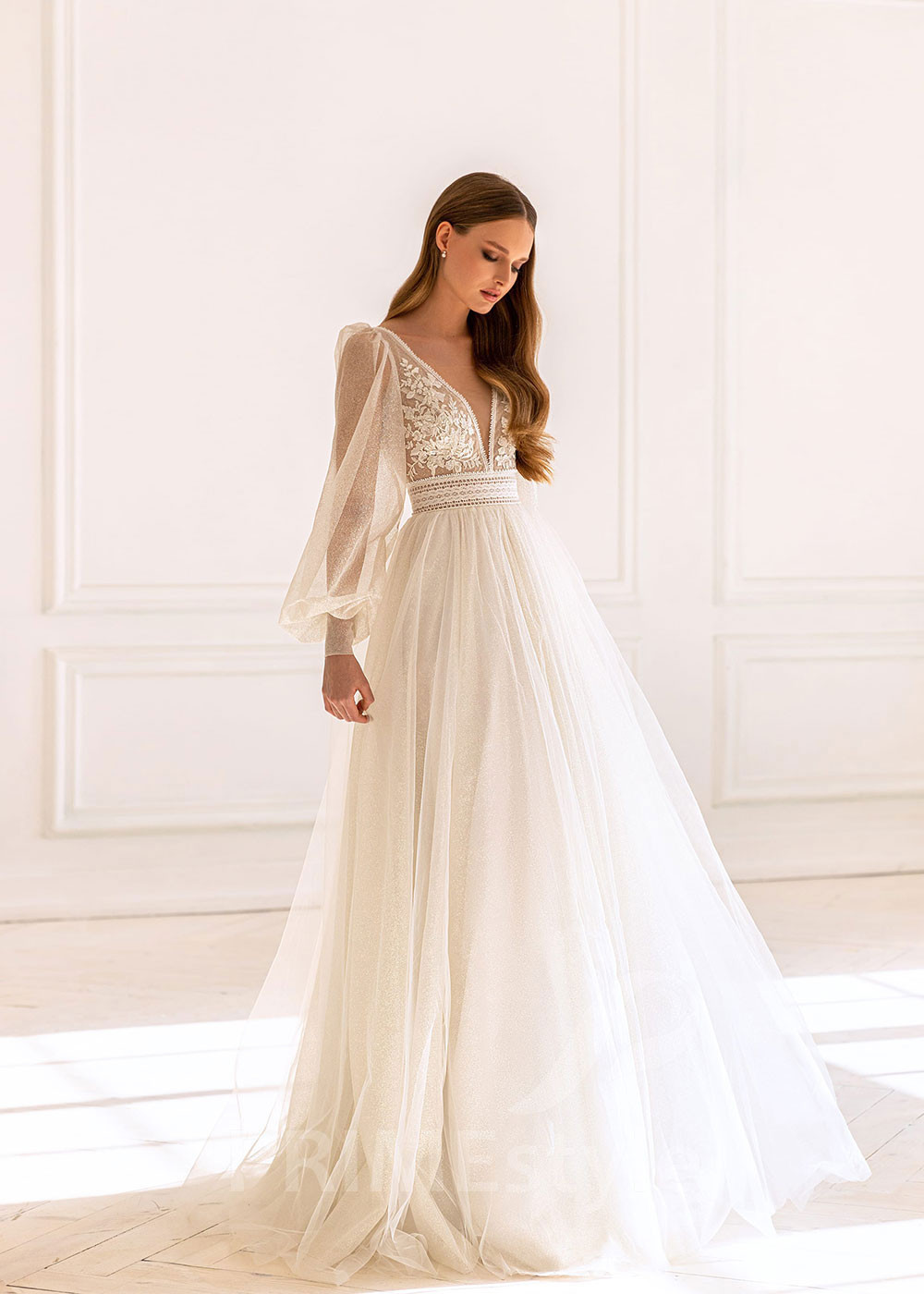 Luxusné BOHO svadobné šaty BS042