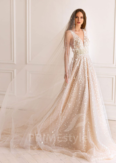 Luxusné celočipkované svadobné šaty BS052 - primestyle.sk