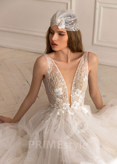 Elegantné tylové svadobné šaty BS053 - primestyle.sk