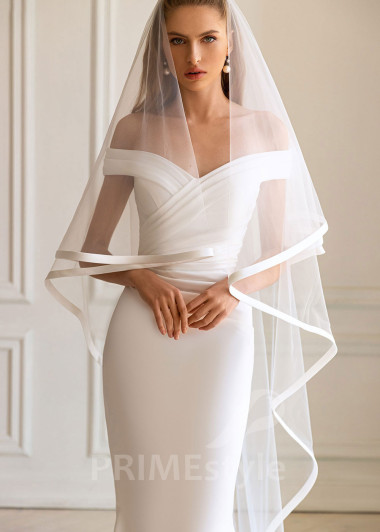 Elegantné hladké svadobné šaty BS056 - primestyle.sk