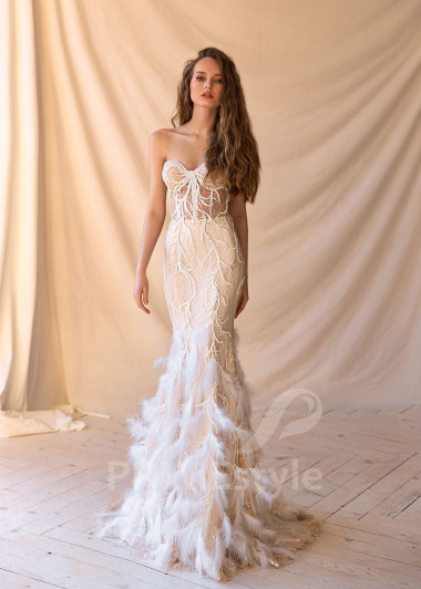 Luxusné romantické svadobné šaty BS057 - primestyle.sk