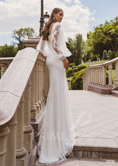 Elegantné úzke svadobné šaty RC2000 - primestyle.sk