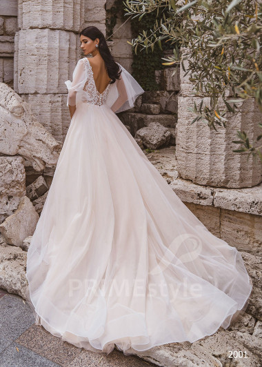 Luxusné čipkované svadobné šaty RC2001 - primestyle.sk