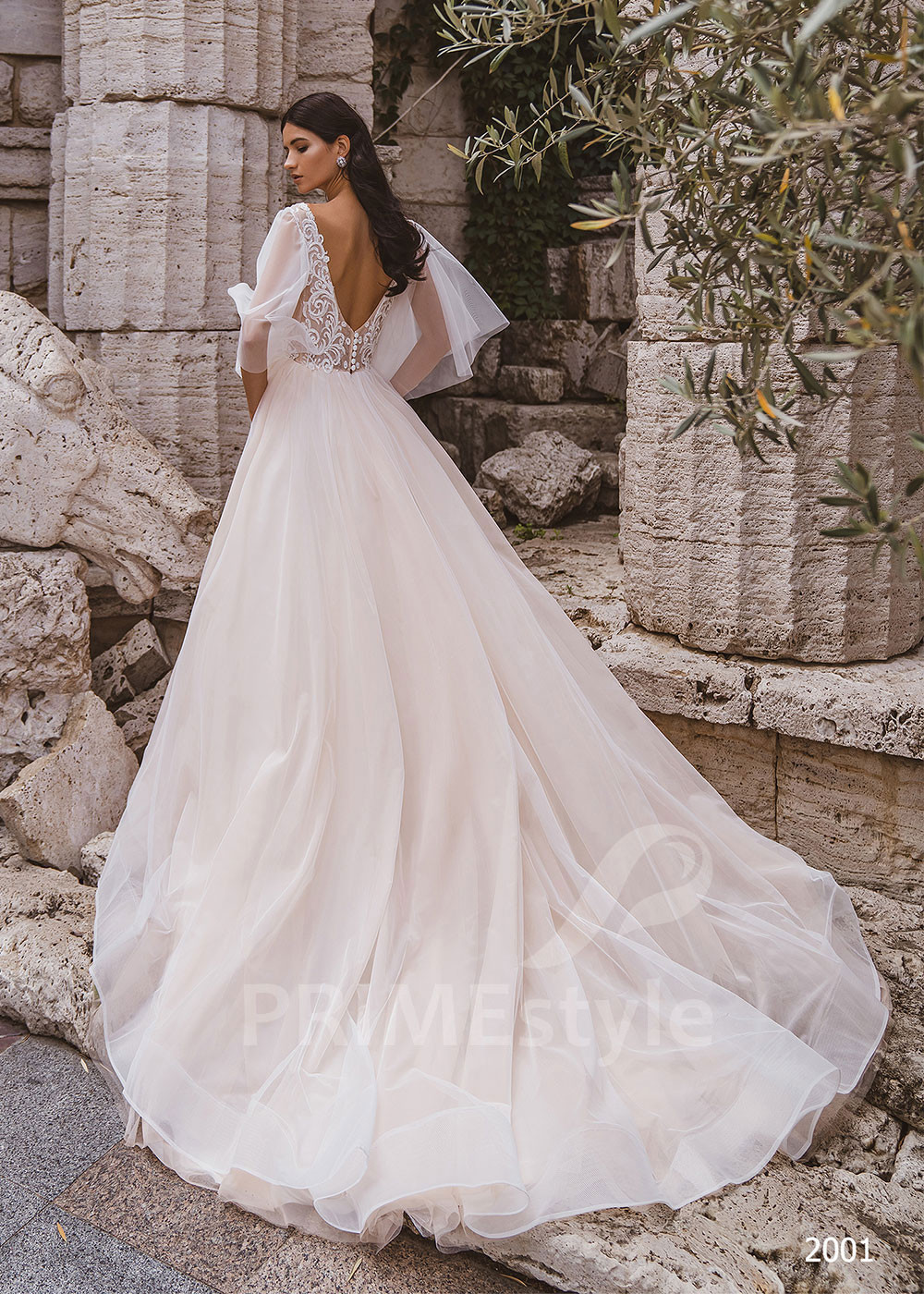 Luxusné čipkované svadobné šaty RC2001