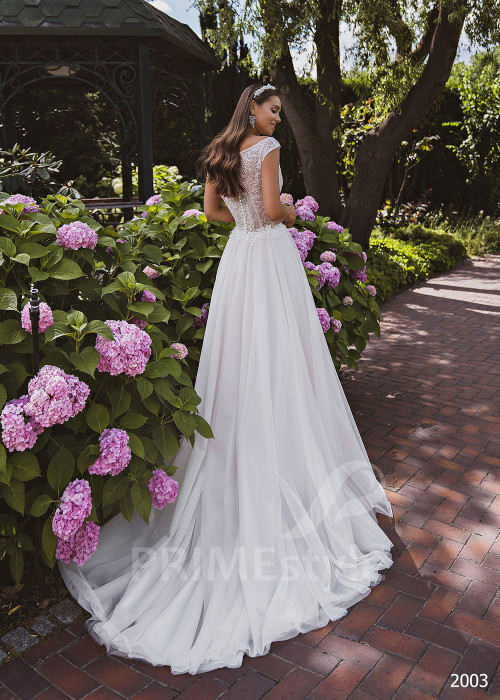 Jednoduché princeznovské svadobné šaty RC2003