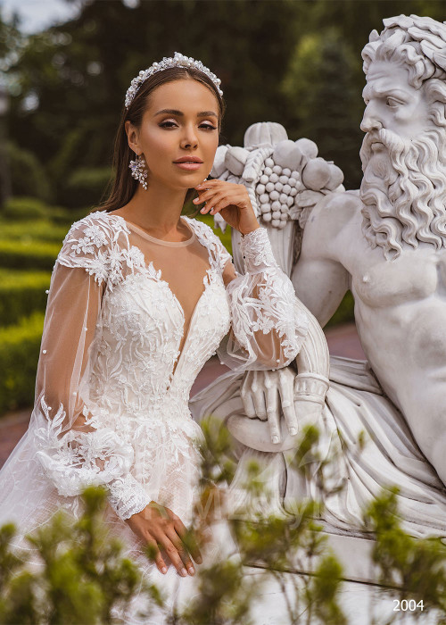 Luxusné čipkované svadobné šaty RC2004