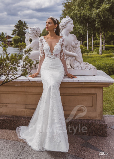 Elegantné celočipkované svadobné šaty RC2006