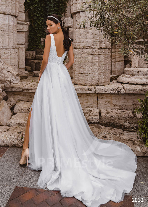 Elegantné čipkované svadobné šaty RC2010