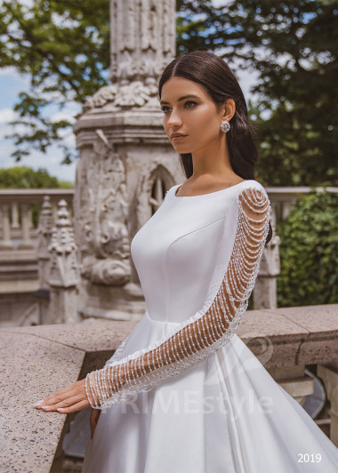 Elegantné minimalistické svadobné šaty RC2019 - primestyle.sk