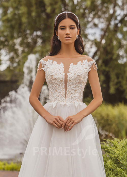 Luxusné čipkované svadobné šaty RC2023