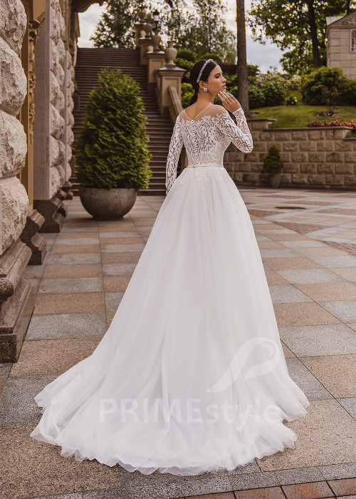 Luxusné tylové svadobné šaty RC2027