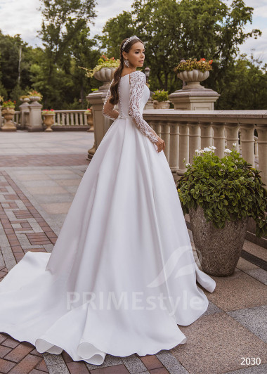 Elegantné minimalistické svadobné šaty RC2030 - primestyle.sk