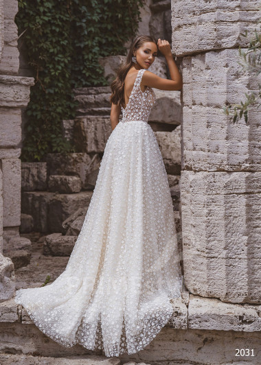 Luxusné celočipkované svadobné šaty RC2031 - primestyle.sk
