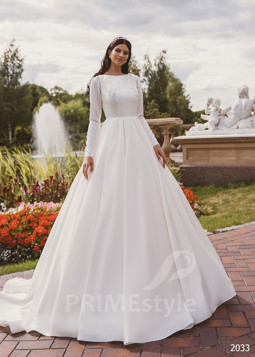 Elegantné minimalistické svadobné šaty RC2033