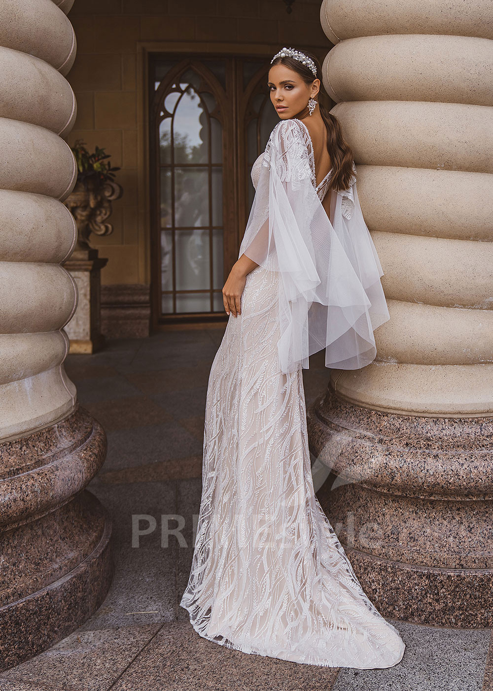 Luxusné celočipkované svadobné šaty RC2038