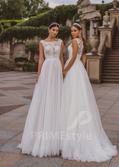 Elegantné tylové svadobné šaty RC2041 - primestyle.sk