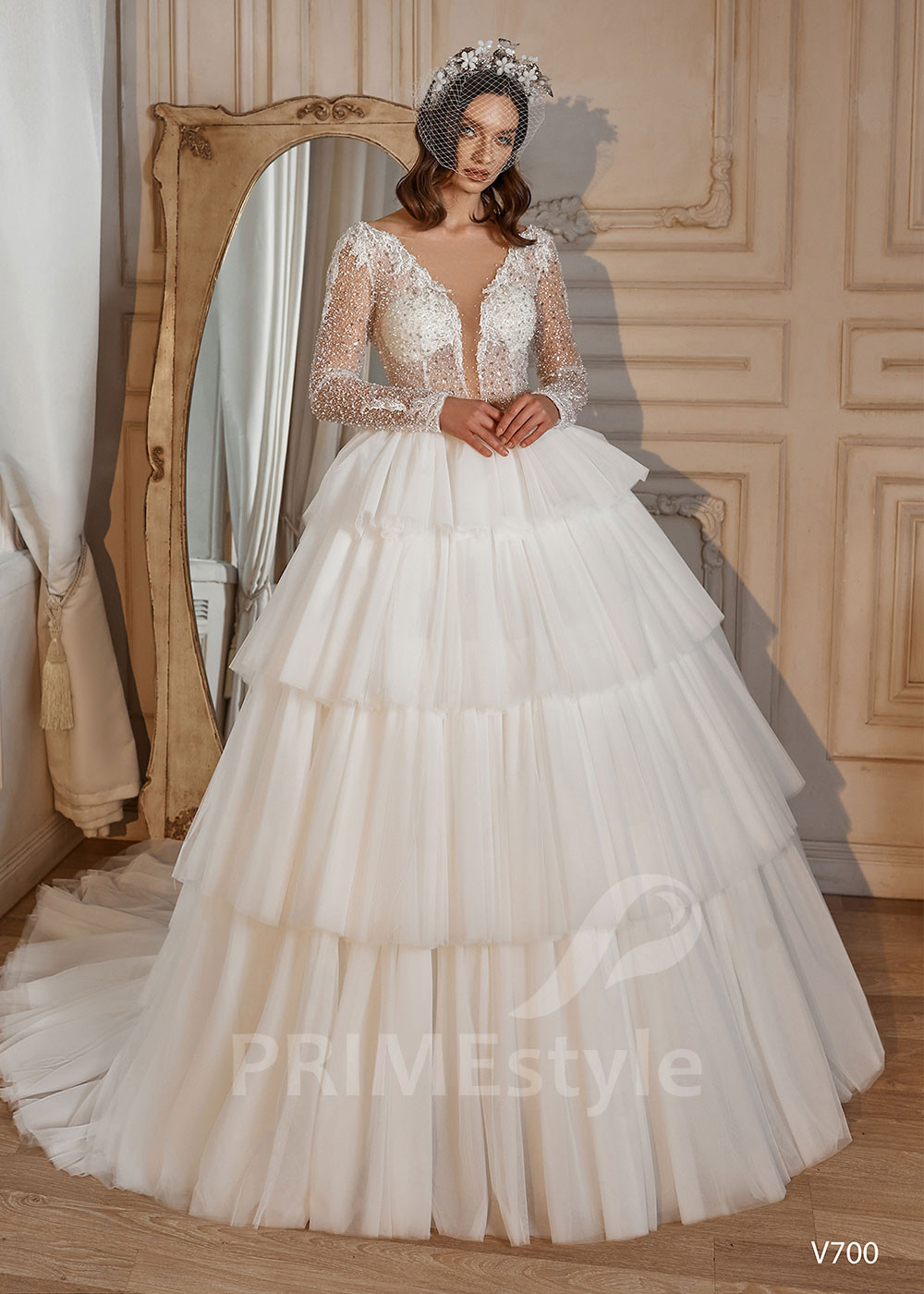 Luxusné princeznovské svadobné šaty RS700