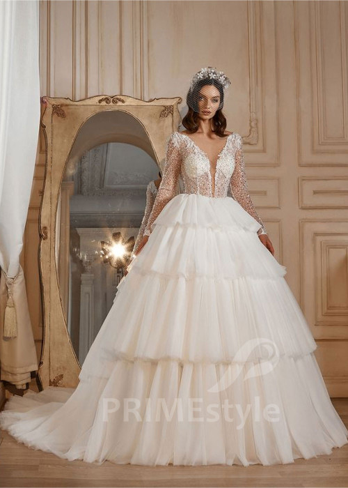 Luxusné princeznovské svadobné šaty RS700