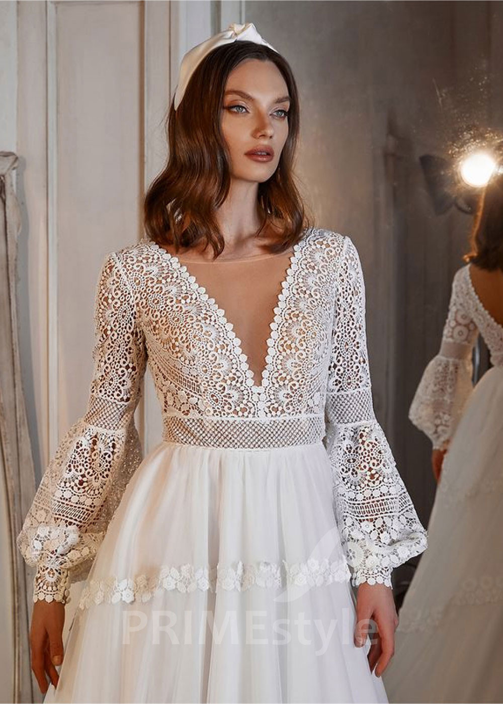 Luxusné boho svadobné šaty RS707