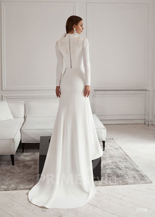 Elegantné úzke svadobné šaty RS708