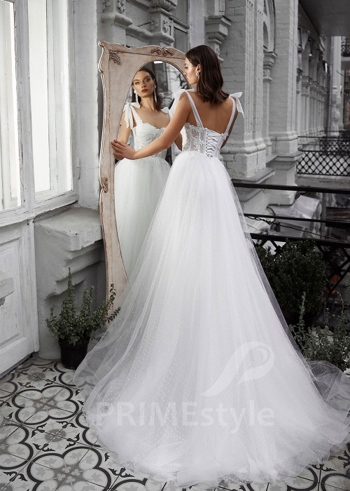 Jednoduché romantické svadobné šaty RS709