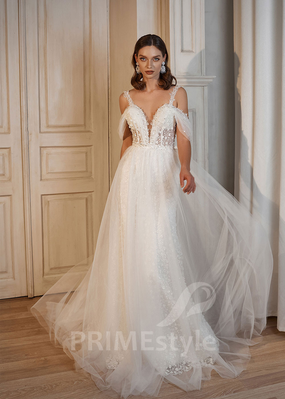 Luxusné celočipkované svadobné šaty RS712