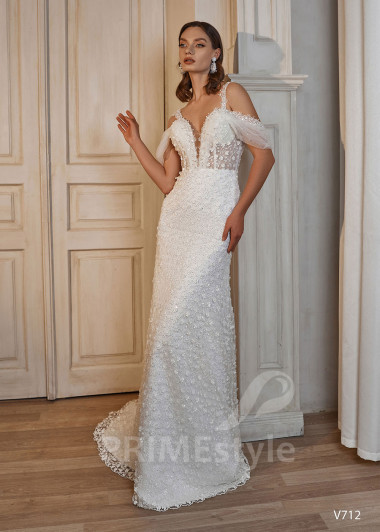 Luxusné celočipkované svadobné šaty RS712 - primestyle.sk