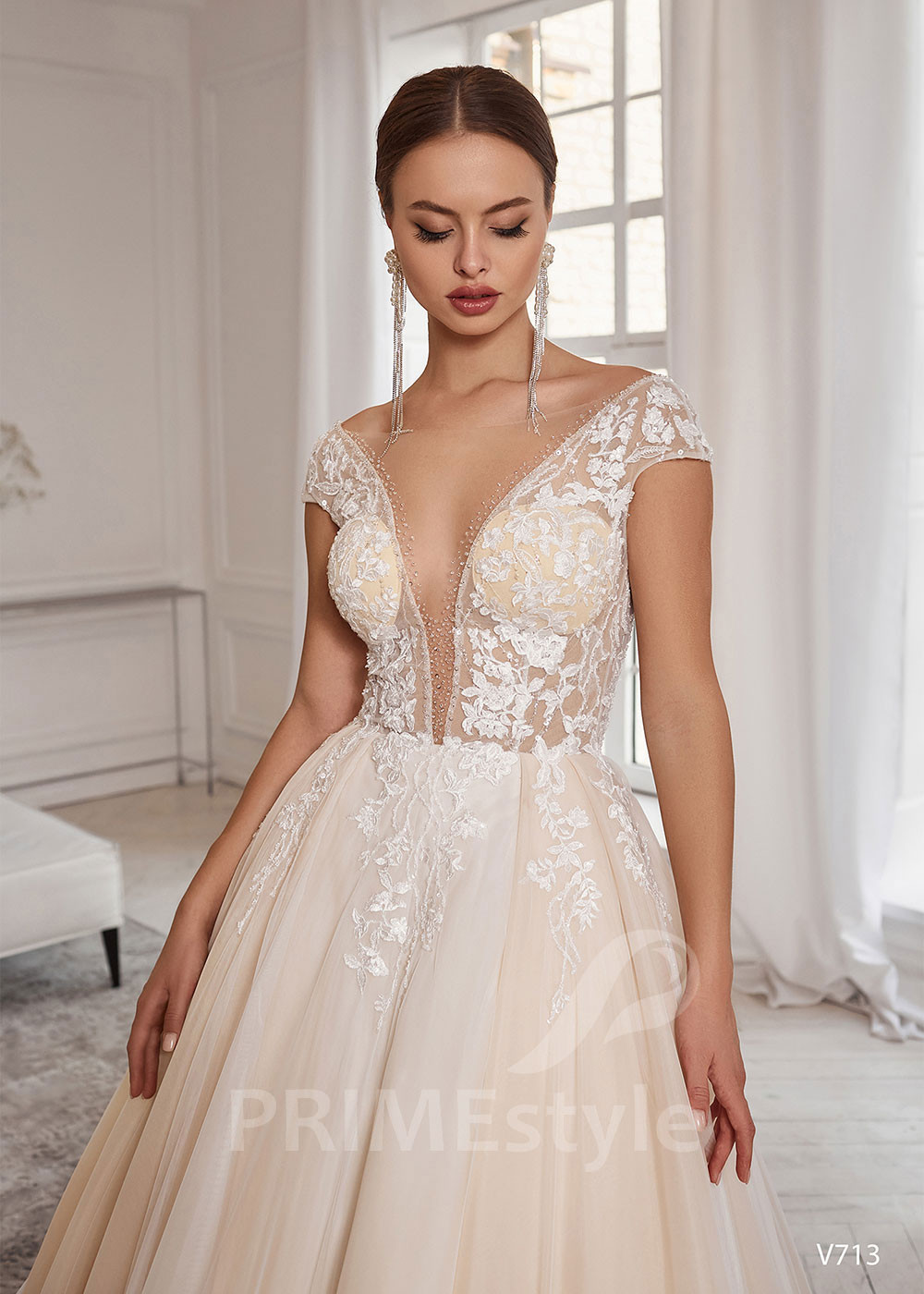 Luxusné princeznovské svadobné šaty RS713