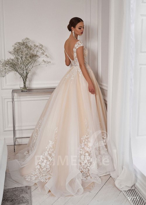 Luxusné princeznovské svadobné šaty RS713