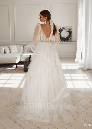 Luxusné romantické svadobné šaty RS726 - primestyle.sk