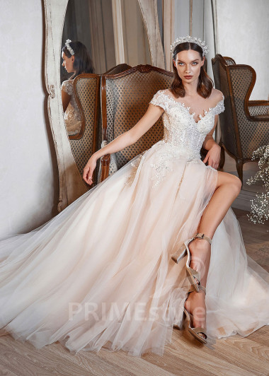 Elegantné romantické svadobné šaty RS732 - primestyle.sk