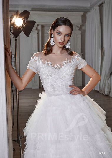 Exkluzívne tylové svadobné šaty RS733 - primestyle.sk