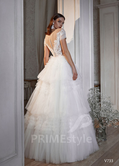 Exkluzívne tylové svadobné šaty RS733 - primestyle.sk
