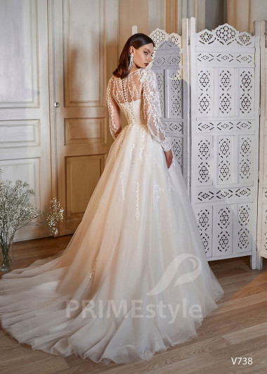 Luxusné princeznovské svadobné šaty RS738 - primestyle.sk