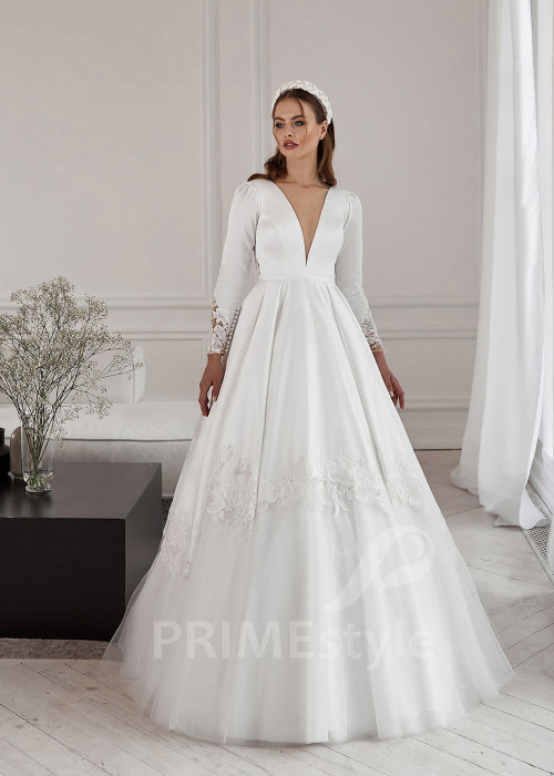 Exkluzívne romantické svadobné šaty RS739