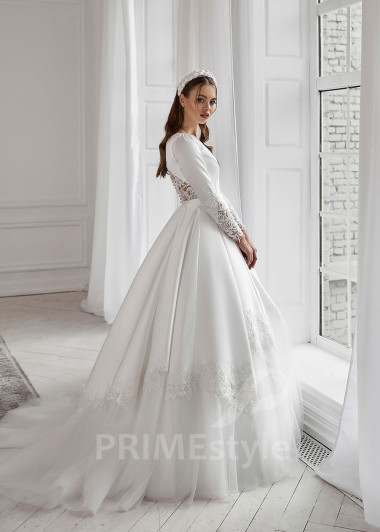 Exkluzívne romantické svadobné šaty RS739 - primestyle.sk