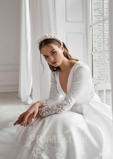 Exkluzívne romantické svadobné šaty RS739 - primestyle.sk