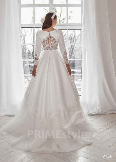 Exkluzívne romantické svadobné šaty RS739 - primestyle.sk