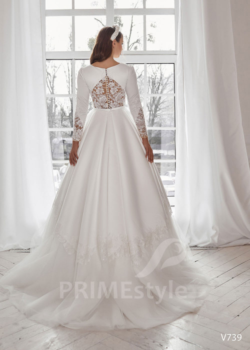 Exkluzívne romantické svadobné šaty RS739