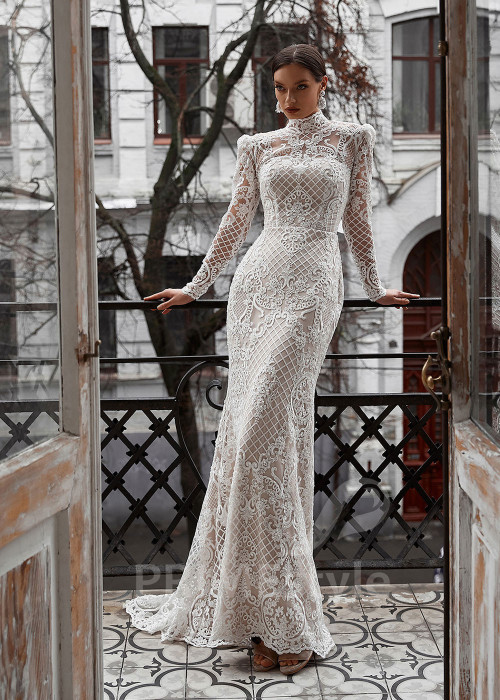 Exkluzívne úzke svadobné šaty RS740