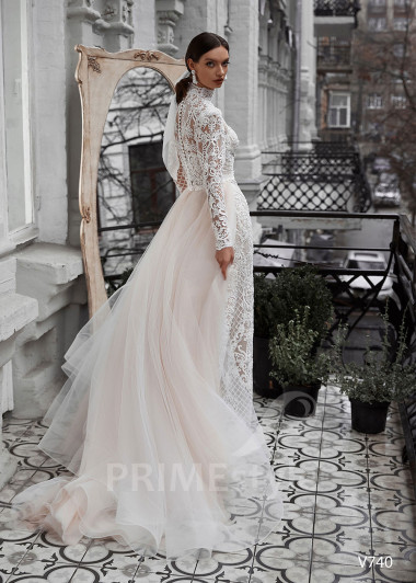 Exkluzívne úzke svadobné šaty RS740 - primestyle.sk