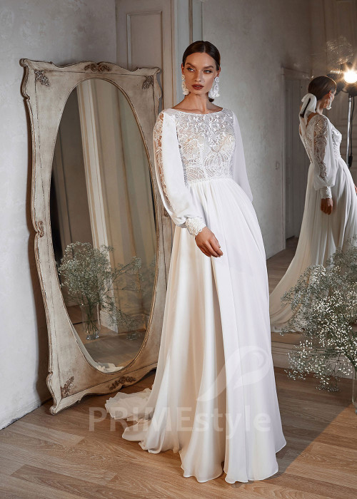 Exkluzívne boho svadobné šaty RS742