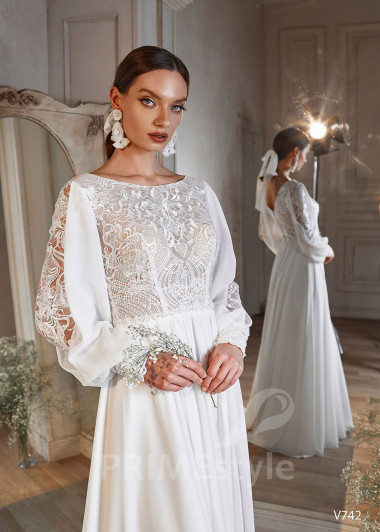 Exkluzívne boho svadobné šaty RS742 - primestyle.sk