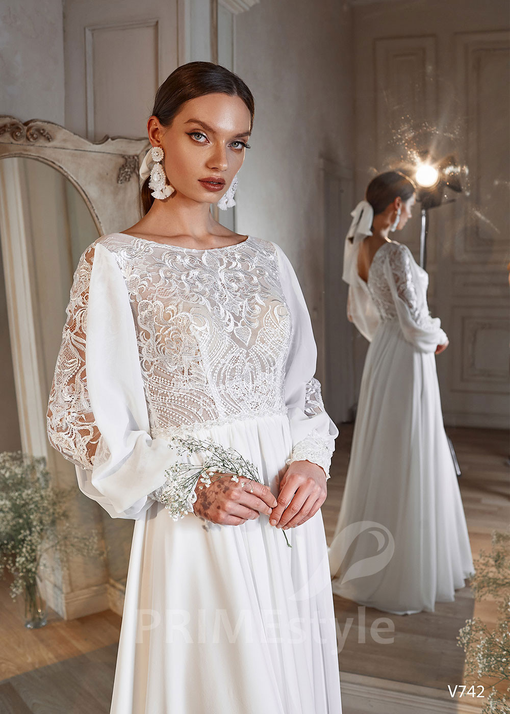 Exkluzívne boho svadobné šaty RS742