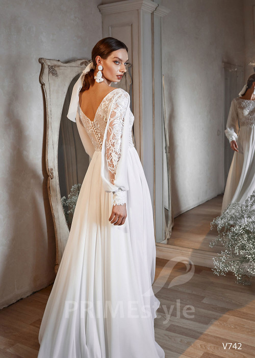 Exkluzívne boho svadobné šaty RS742