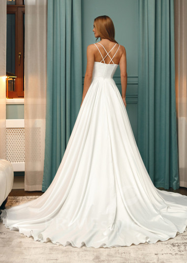 Jednoduché minimalistické svadobné šaty Sarah - primestyle.sk