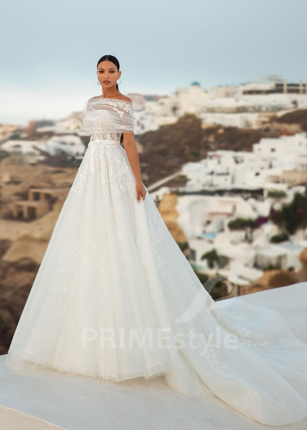 Luxusné čipkované svadobné šaty SN002