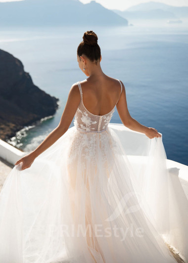 Elegantné čipkované svadobné šaty SN004 - primestyle.sk