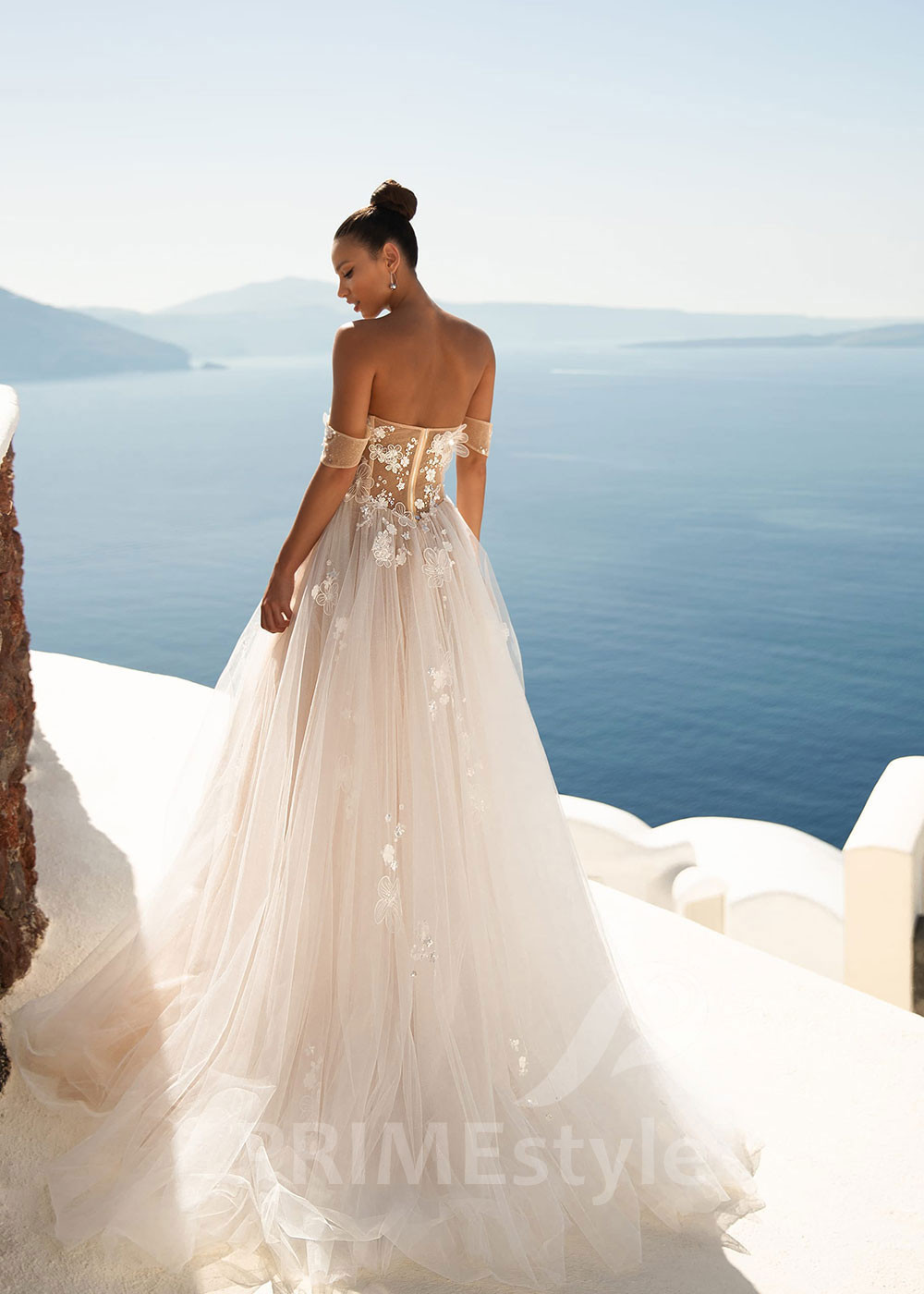 Luxusné sexy svadobné šaty SN021