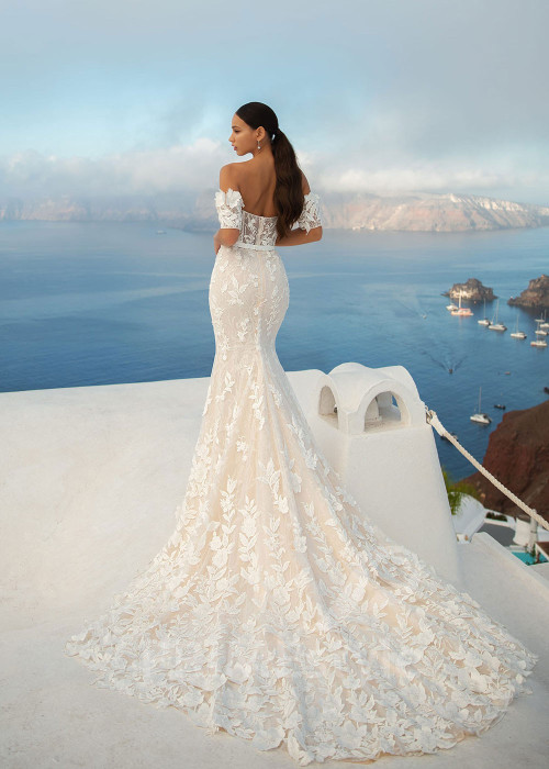 Luxusné celokrajkové svadobné šaty SN023